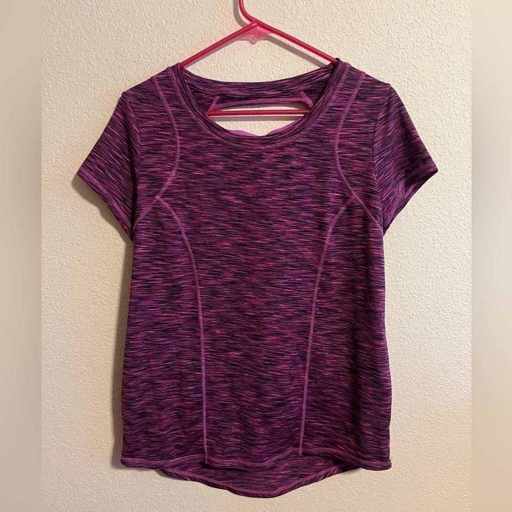 Pink and Purple Xersion Exercise Top Size Medium